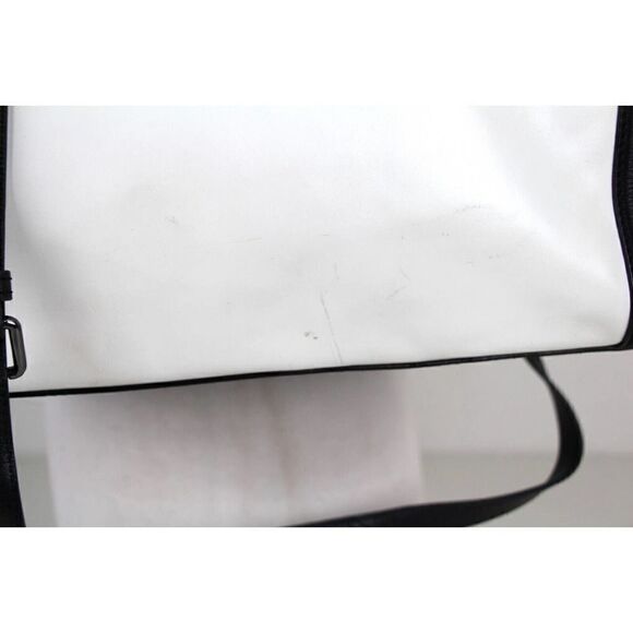 Vince Camuto WHITE BLACK BLUE GENUINE LEATHER SHOULDER BAG SATCHEL HANDBAG PURSE - Picture 10 of 16